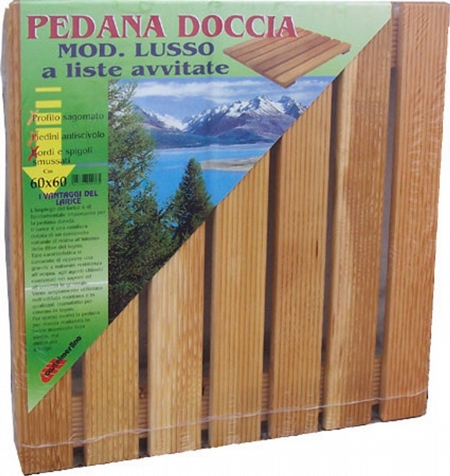 Pedana doccia larice lusso cm 60x60 per piatti da 80x80